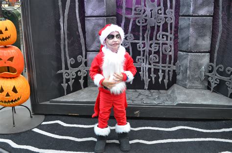 Made Santa Jack Skellington Costume Was A Hit At Disneys Halloween