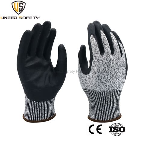 Micro Foam Nitrile Coated Anti Cutting Industrial Cut Resistant Glove
