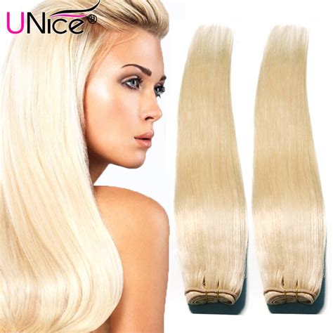 613 Blonde Virgin Hair Unprocessed 7a Brazilian Virgin Hair Straight 18 14 Unice Hair Company