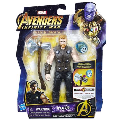 Marvel Avengers Infinity War Series 1 Thor 6 Action Figure With Stone
