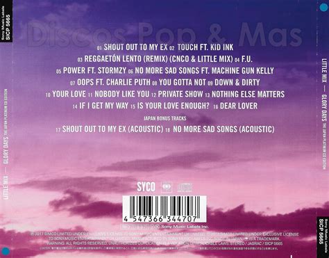 Discos Pop And Mas Little Mix Glory Days The Japan Platinum Cd Edition