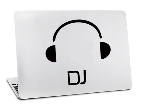 Dj Headphone Eating Sticker Case For Macbook Skin Air Pro