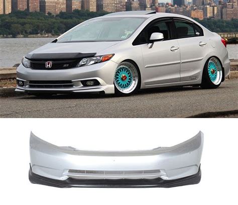 We offer a full selection of genuine honda civic bumpers, engineered specifically to restore factory performance. 2012 Honda Civic Si/EX/EXL 4DR Modulo Polyurethane Front ...
