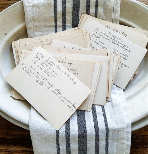 Follow The Yellow Brick Home Collecting Vintage Recipe Cards