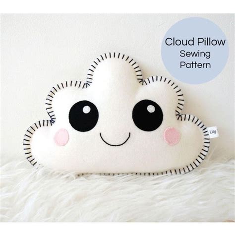 Sale Cloud Pillow Softie Pattern Easy Sewing Pattern Cloud Plush