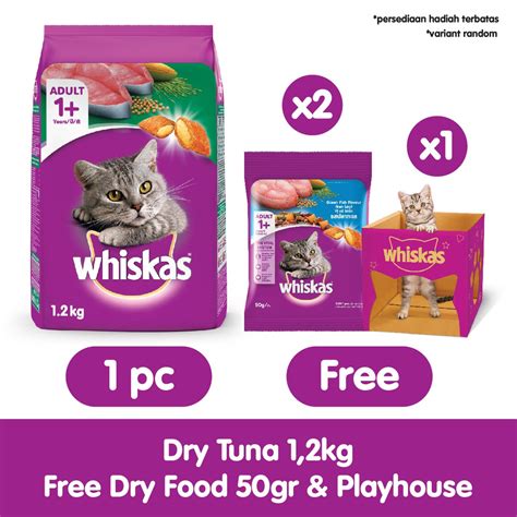 Whiskas® Makanan Kucing Kering Rasa Tuna 12kg Shopee Indonesia