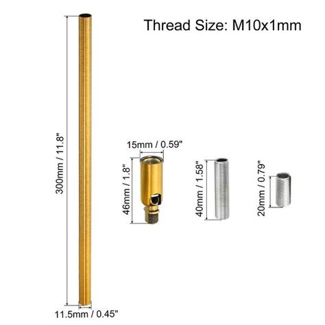 Threaded Extension Rod Kit M10 Thread With Sloped Ceiling Adapter