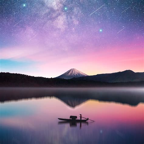 3840x2160 Milky Way Mount Fuji 4k Hd 4k Wallpapers Images Backgrounds