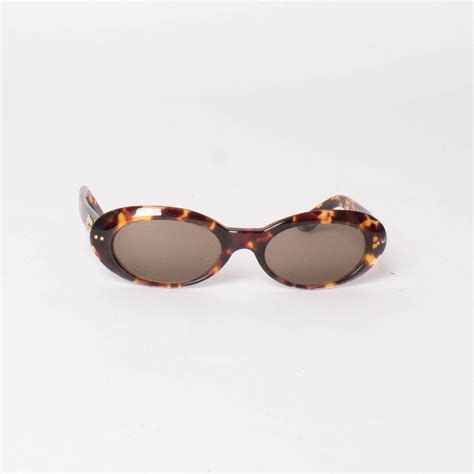 Gucci Vintage 90s Tortoise Shell Oval Sunglasses By Jesshannah Basic