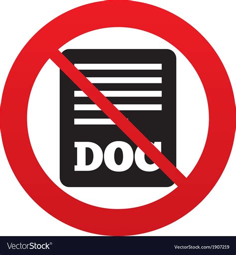 No File Document Icon Download Doc Button Vector Image