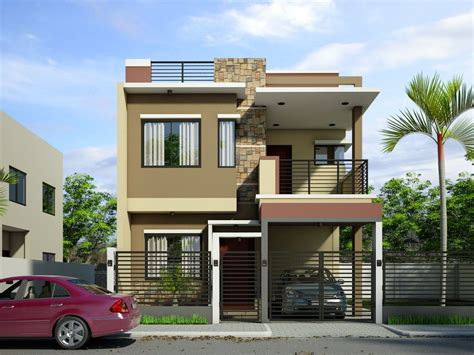 Simple 2 Storey House Design With Rooftop 2 Storey House Design 3