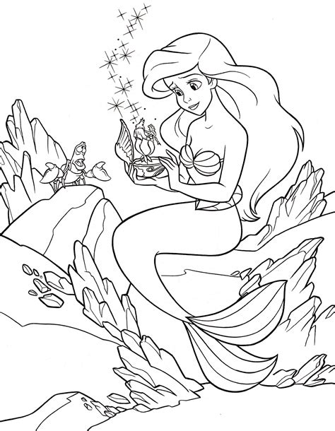 40 the little mermaid printable coloring pages for kids. The Little Mermaid Coloring Page - youngandtae.com ...
