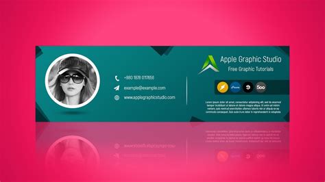 Email signature generator with beautiful, ready to use signature templates. How to Create Email Signature - Photoshop CC Tutorial ...