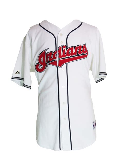 Cleveland Indians White Majestic Baseball Jersey 5 Star Vintage