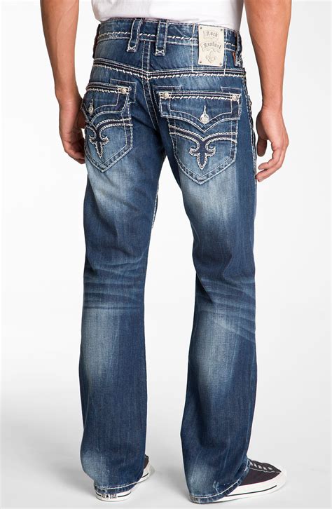 It produces jeans and western wear and today, spykar has is facing fierce competition from international brands like pepe jeans, levi's, and if you are still confused, and not able to decide which brand to land at, you can do one thing. Rock Revival Gary Straight Leg Jeans in Blue for Men ...