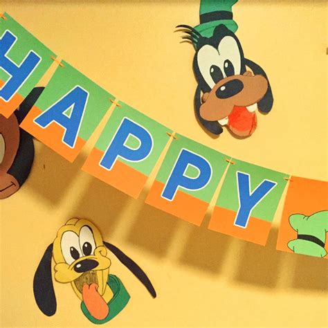 Goofy Garland Party Decoration Disney Party Disney Decor Etsy