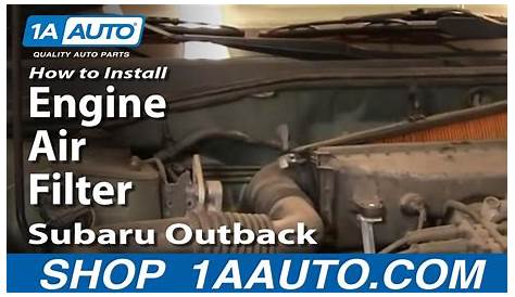 How To Install Replace Service Engine Air Filter Subaru Outback 1AAuto