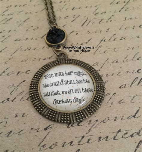 that was her magic ~ inspirational quote necklace etsy quotenecklace inspirational