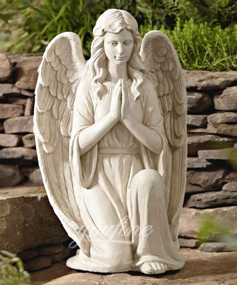 Kneeling Angel Statuesmarble Gardengraveweepingprayingbaby Angel