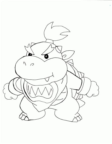 Coloring Page Of Bowser Junior - Coloring Home