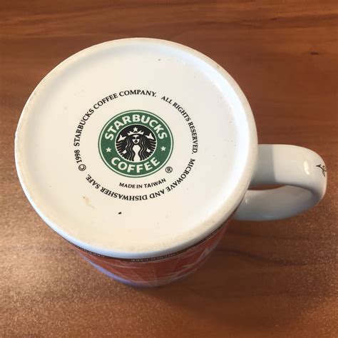 1998 Starbucks Coffee Chicago Illinois coffee mug cup white | Etsy