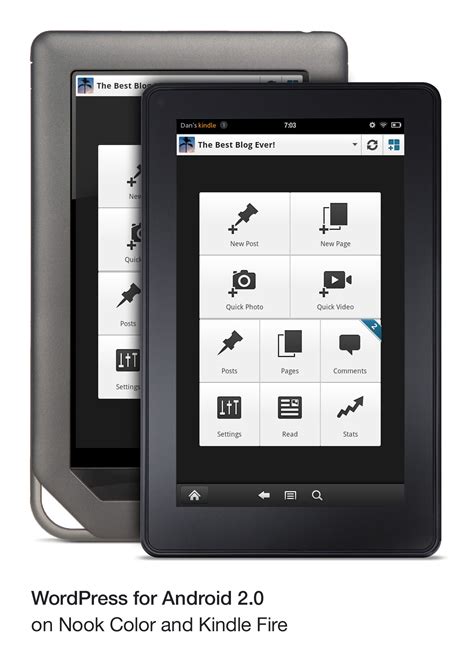 After you've installed the kindle reading app on your device, you can browse and purchase books directly. WordPress.com Apps - WordPress for Android Now Available ...