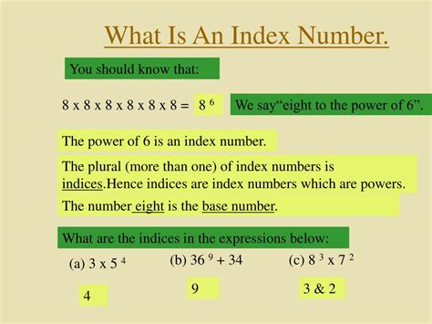 Ppt The Rules Of Indices Powerpoint Presentation Free Download Id