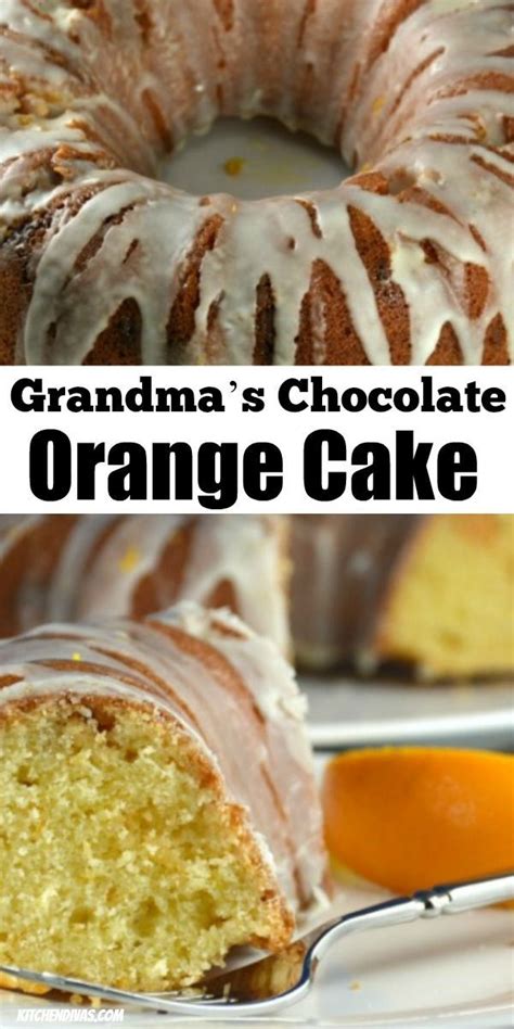 This is my grandma's recipe for german chocolate cake. Grandma's Chocolate Orange Cake - Kitchen Divas | Orange ...