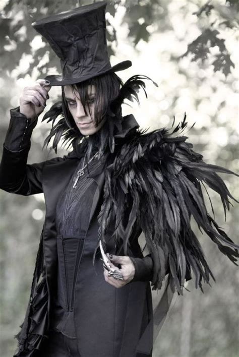 Raven Ous Mens Halloween Costumes Goth Raven Costume