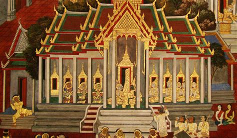 Gold Leaf Art History Thailand Unique Famous Paintings L Royal Thai Art