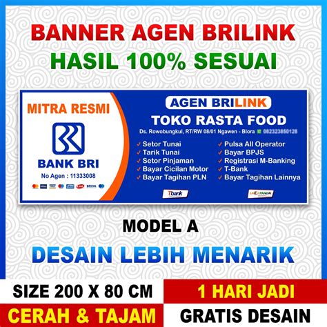 Jual Spanduk Banner Brilink Shopee Indonesia
