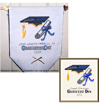 Cross stitch patterns for graduation. Graduation Day Cross Stitch Pattern graduation