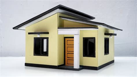 Diy Simple Miniature House Miniature Model Youtube