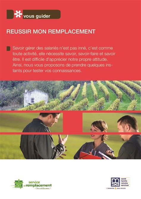 Msa Sant S Curit En Agriculture R Ussir Mon Remplacement