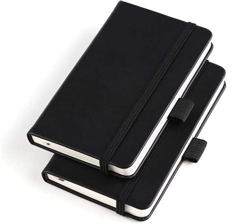 Buy 2 Pack Pocket Notebook Small Hardcover Note Book 3 X 55 Mini