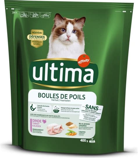 Affinity Ultima Boules De Poils à La Dinde Pour Chat