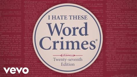 Weird Al Yankovic Word Crimes Literal Barrage