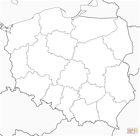 Desenho De Mapa Da Polónia Para Colorir Desenhos Para Colorir E