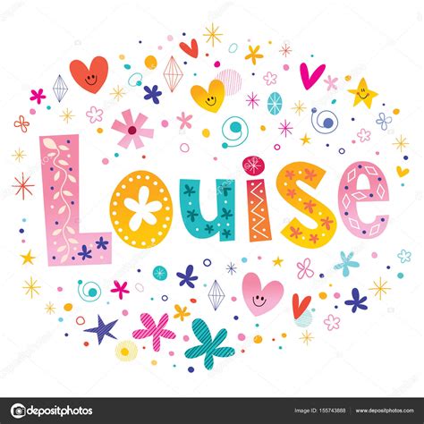 Louise Girls Given Name Stock Vector Image By ©aliasching 155743888