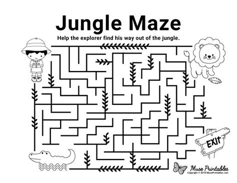 free printable jungle maze download it from https