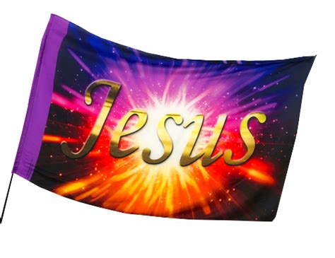 Jesus Burst Worship Flag High Praise Banners
