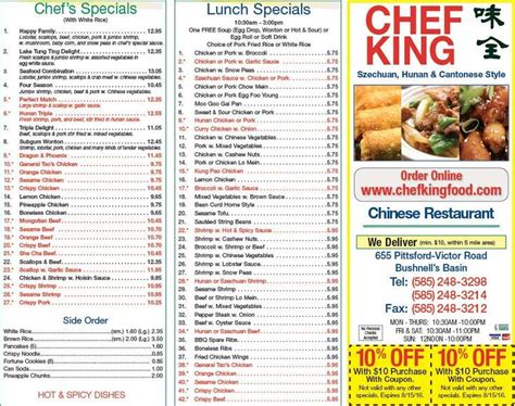 1100 long pond rd ste 105, rochester, ny 14626. Chef King - Dewey Ave Coupons Rochester NY | Lunch ...