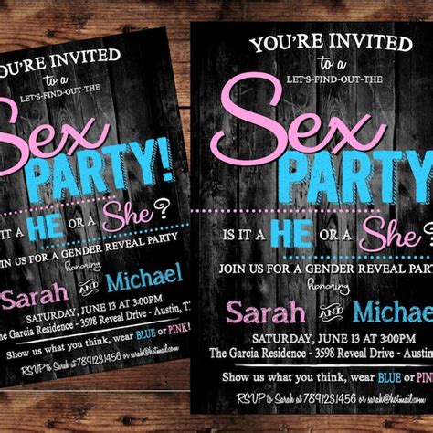sex party invitation etsy
