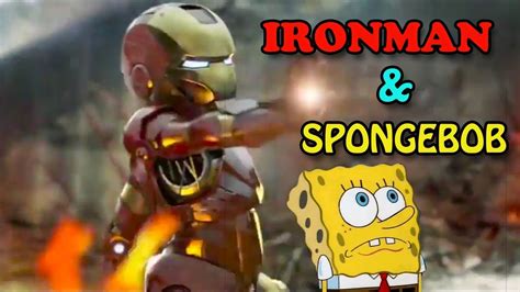 Avengers Iron Man Baby Suit Up Saved Spongebob Superhero Ironman