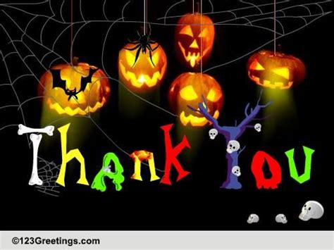 Halloween Thank You Wish Free Thank You Ecards Greeting Cards 123