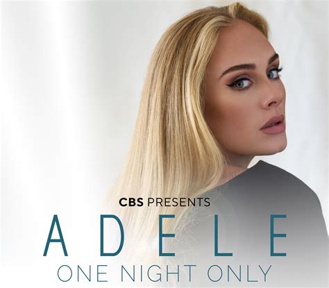 Adele Announces Two Hour Cbs Special One Night Only Will Perform