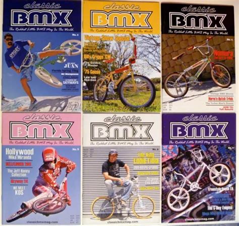 Classic Bmx Magazine 6 Issues Old School Hutch Mongoose Skyway Redline
