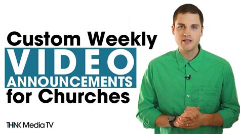 Custom Weekly Video Announcements For Churches Youtube