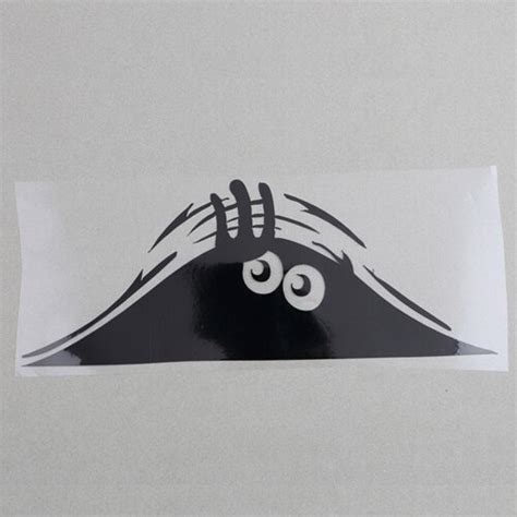 Peeping Car Stickers Cover Scratches Cartoon Funny Peeking Monster Auto