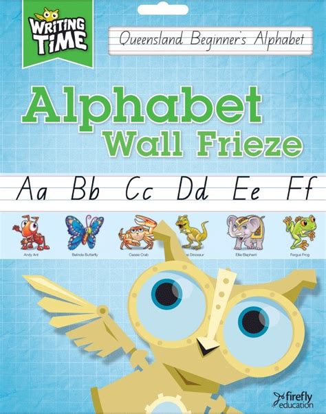 Writing Time Alphabet Wall Frieze Qld Beginners Alphabet Font